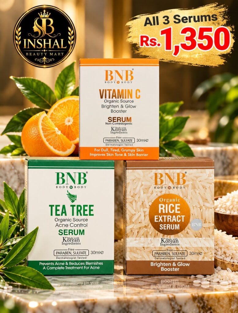 BNB Serum Set — Vitamin C, Tea Tree and Rice
