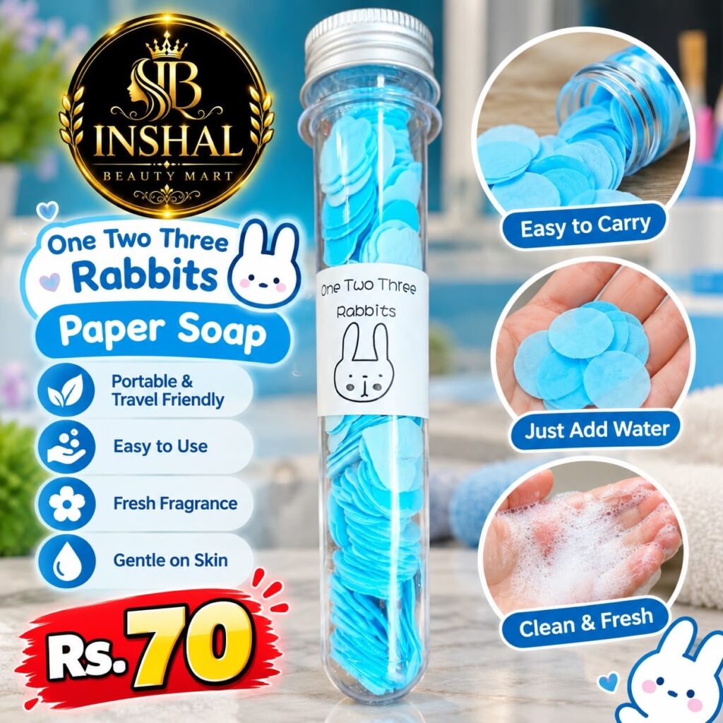 One Two Three Rabbits Paper Soap