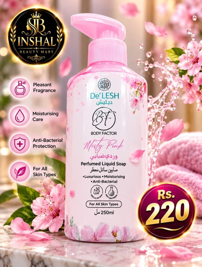 De'LESH Misty Pink Perfumed Liquid Soap
