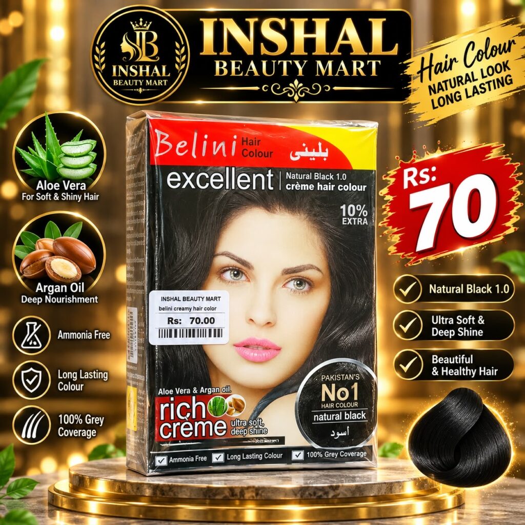 Belini Excellent Creme Hair Colour — Natural Black 1.0