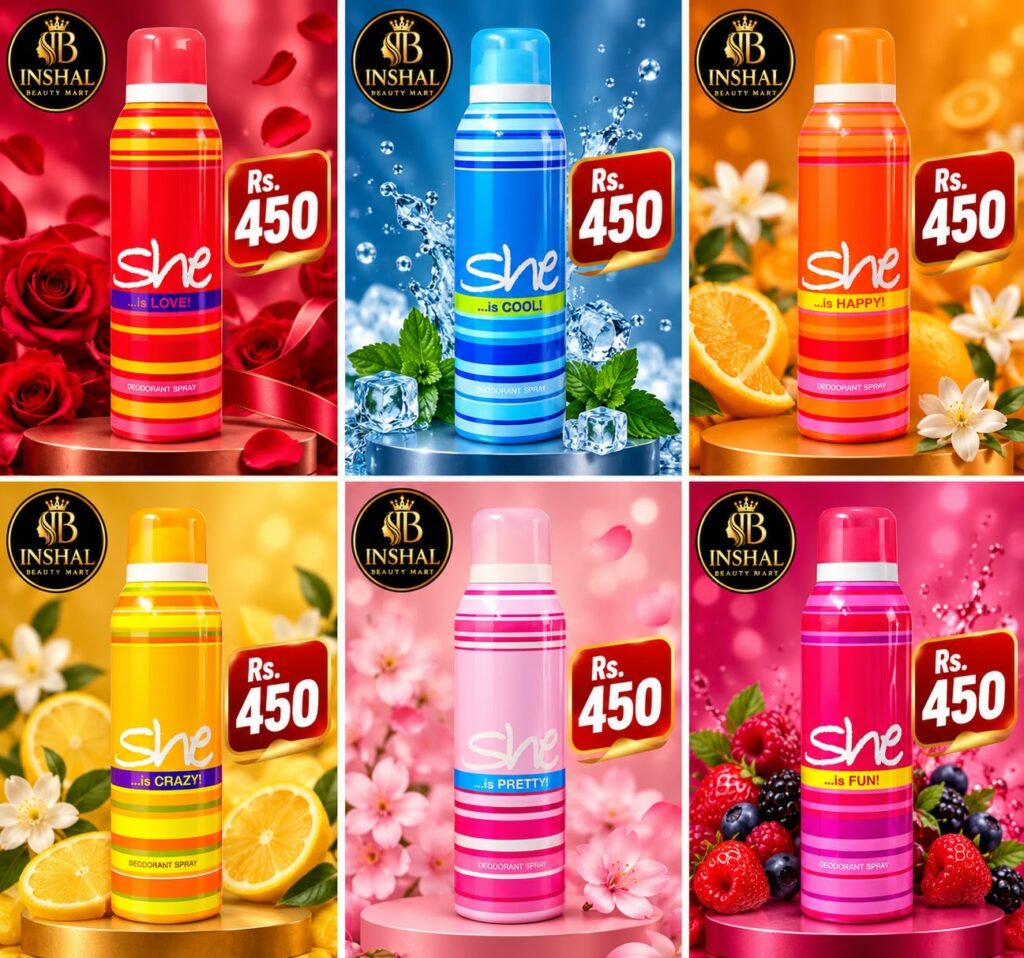 She Body Spray Collection