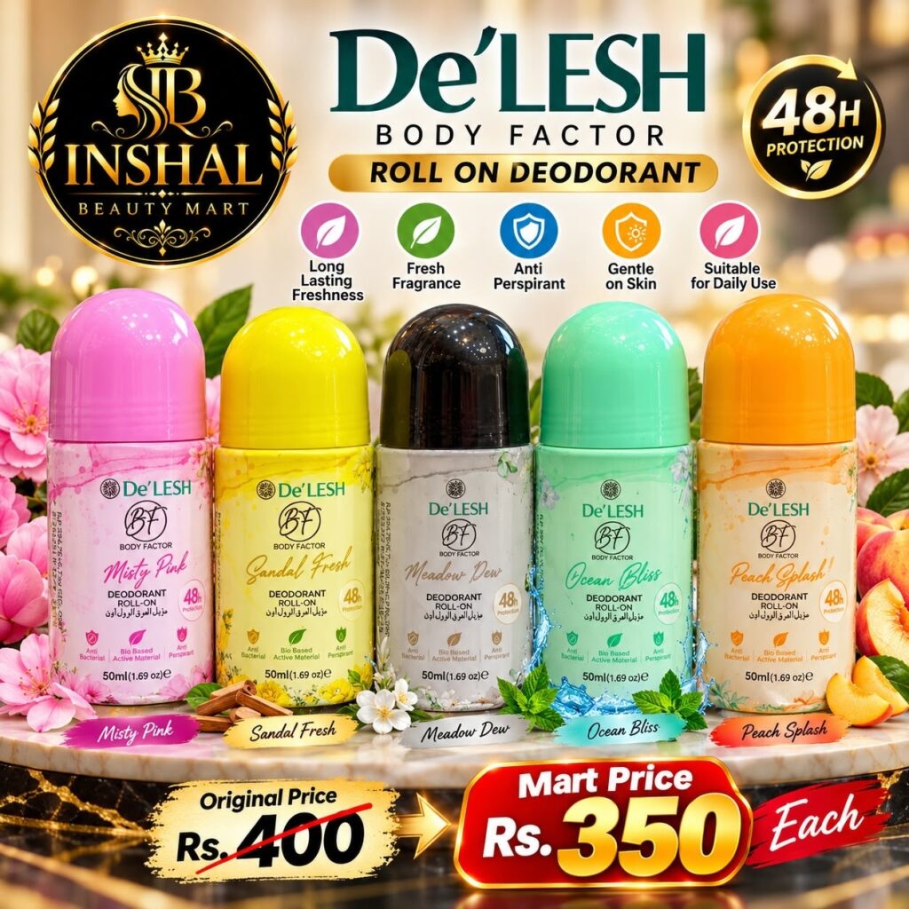 De'LESH Roll On Deodorant Collection
